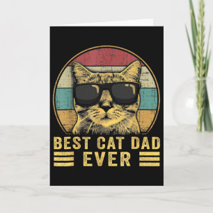 Cartão Melhor Pai de Gato de Todos Presente do Dia dos Pa