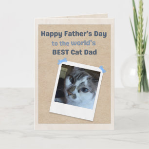 Cartão Melhor Pai de Gato do Mundo do Melhor Gato do Mund