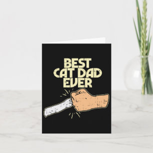 Cartão Melhor Pai de Gato Engraçado Amante de Gatinho Don