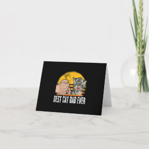 Cartão Melhor Pai De Gato Pai Engraçado Padre Gift