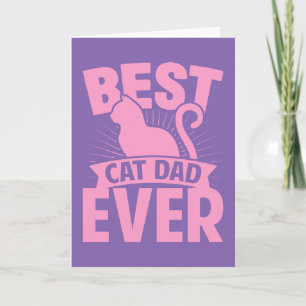 Cartão Melhor Pai De Gato - Silhueta De Gato