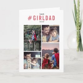 Cartão Melhor Pai De Rapariga | Foto personalizada #Girld