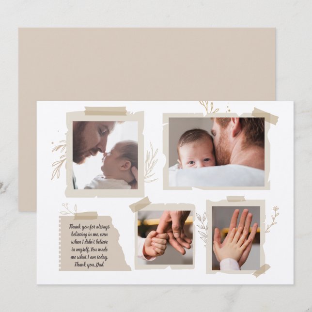 Cartão Melhor Pai de sempre, primeiro dia de os pais, fel (Frente/Verso)