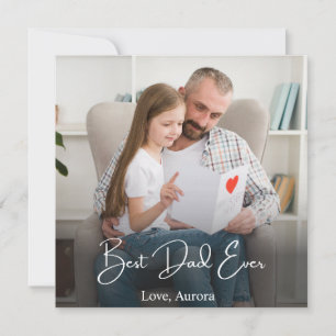 Cartão Melhor Pai de Todos Foto Personalizada