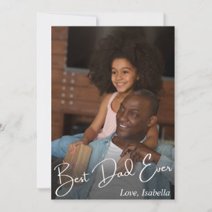 Cartão Melhor Pai de Todos Foto Personalizada