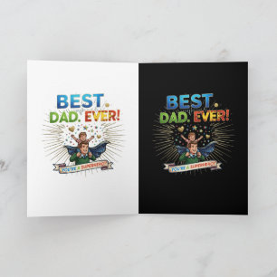 Cartão Melhor Pai de Todos Ilustração do Dia dos Pais Sup