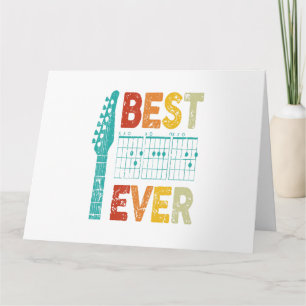 Cartão Melhor pai de violão acorda melhor camisa de violã