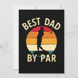 Cartão Melhor Pai do dom do pai Par Golf