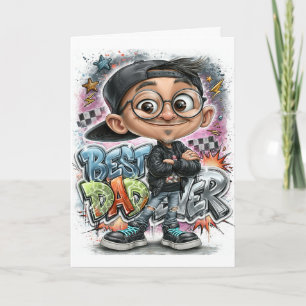 Cartão Melhor Pai do Mundo Grafite