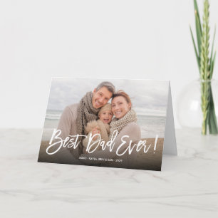 Cartão Melhor Pai do Mundo Moderno Cumprimentos de Dia do