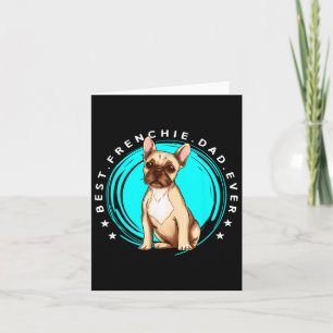 Cartão Melhor Pai Francês Alguma Vez O Bulldog Francês Pa