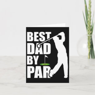Cartão Melhor Pai Por Par Golfe Engraçado Dia dos Pais Pa