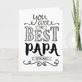 Cartão Melhor Papa no aniversário do mundo