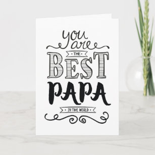 Cartão Melhor Papa no aniversário do mundo