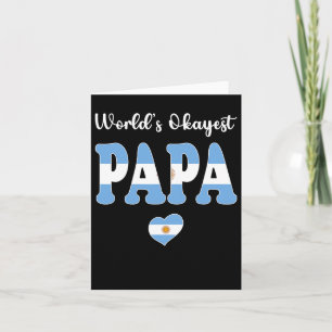 Cartão Melhor Papai Argentino Medianamente Bom do Mundo M
