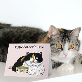 Cartão Melhor Papai de Gato Gatídeo Mimado Dia dos Pais R