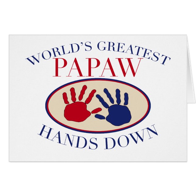 Cartão Melhor Papaw Sem Dúvida (Frente Horizontal)