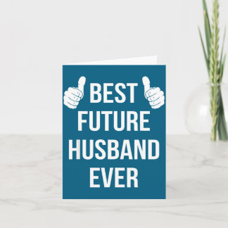 Cartão Melhor Para Futuro Marido Marido Noivo