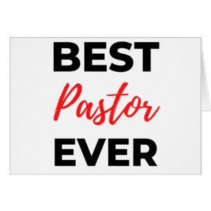Cartão Melhor Pastor Ever Bl