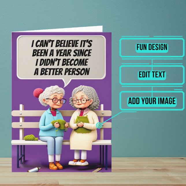 Cartão Melhor Pessoa no Ano Novo (Start the year off right by sending your loved ones this fun card.)