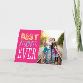 Cartão Melhor placa de Dia de as mães da Mãe Nunca