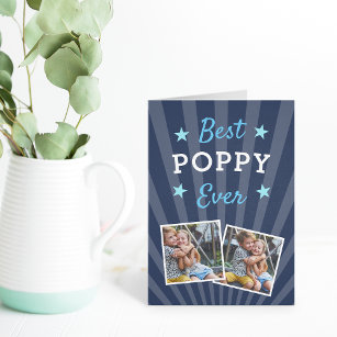 Cartão Melhor Poppy Nunca   Foto do Dia de os pais