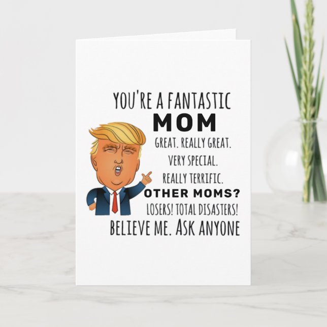 Cartão Melhor Presente da Mãe (Frente)