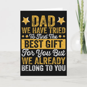Cartão Melhor Presente Do Papai Dos Miúdos Para O Natal D