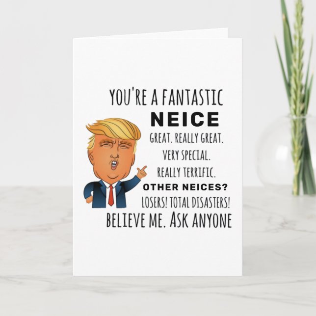 Cartão Melhor Presente para Sobrinha (Frente)