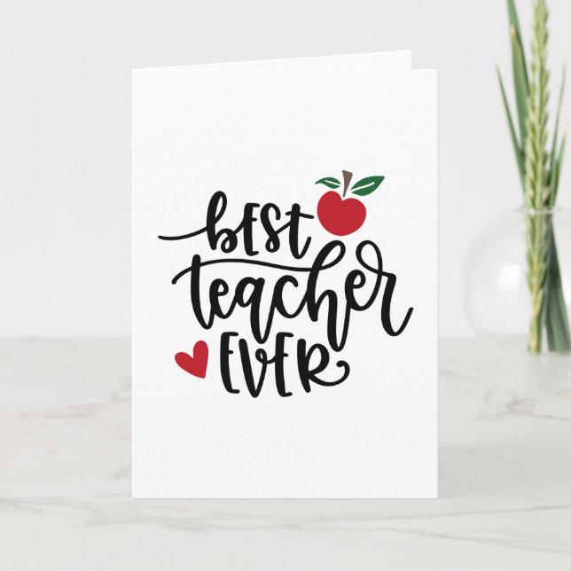 Cartão Melhor professor de sempre (Frente)