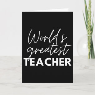 Cartão Melhor Professor do Mundo Engraçado Orgulhoso Apre