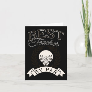 Cartão Melhor Professora De Golfe Engraçado Par