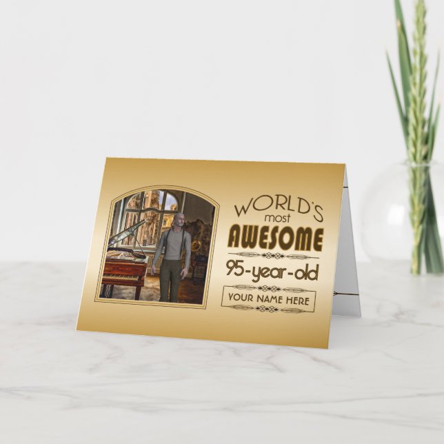 Cartão Melhor Quadro Fotográfico Personalizado do Mundo d (Frente)