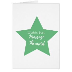 Cartão Melhor Terapista de Massagem do Mundo