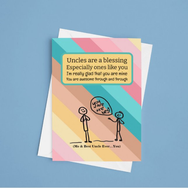 Cartão Melhor Tio Aniversário (Criador carregado)