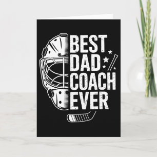Cartão Melhor Treinador Pai de Hockey de Todos os Tempos