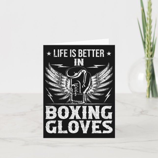 Cartão Melhor Vida Nas Luvas De Boxing (Frente)