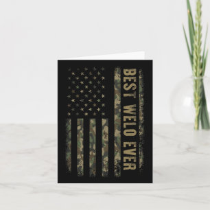 Cartão Melhor Welo Já Camuflagem Bandeira Americana Dia d