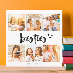 Cartão Melhores Amigas Colagem de Fotos das Melhores Amig