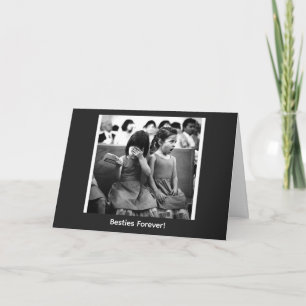 Cartão Melhores Amigas Para Sempre Foto Antiga Saudação