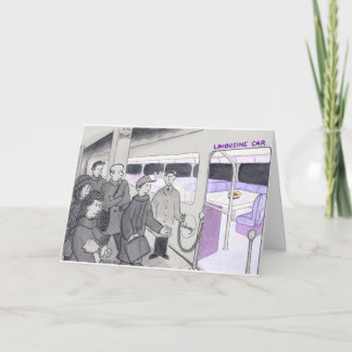 Cartão Melhores desejos para uma Viagem ao trabalho de me