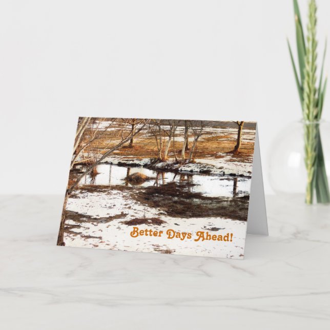 Cartão Melhores dias em frente (Frente)