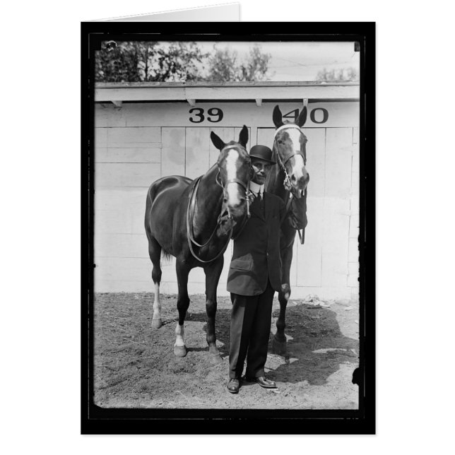 CARTÃO MELVIN C. HAZEN E SEUS CAVALOS (Frente)