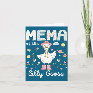 Cartão Mema da menina de 1º aniversário da família do gan