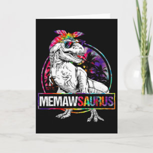 Cartão Memawsaurus Dinossauro Memaw Saurus Família Corres