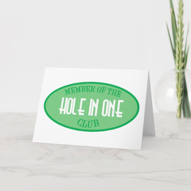 Cartão Membro Do Buraco Num Clube (Frente)