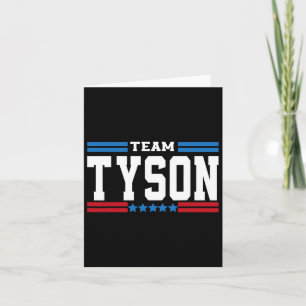 Cartão Membro Vitalício da Família Tyson do Time Tyson So