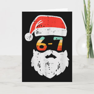 Cartão Meme 67 Papai Noel Xmas Seis Sete Natal Adolescent