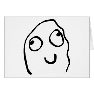 Cartão meme da cara