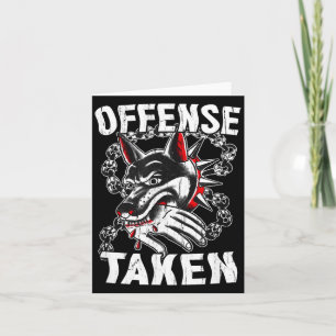Cartão Meme de Ofensa Levada Cachorro Engraçado Halloween